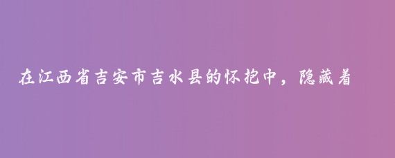 在江西省吉安市吉水县的怀抱中，隐藏着一座历史悠久、文化底蕴深厚的古镇——金滩古镇